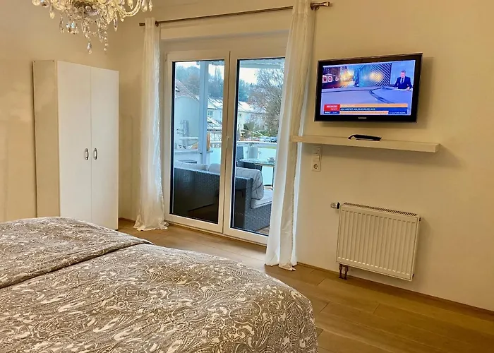 Apartman Luxurioeses Studio Im Zentrum, Balkon, Kamin, Klima Ravensburg